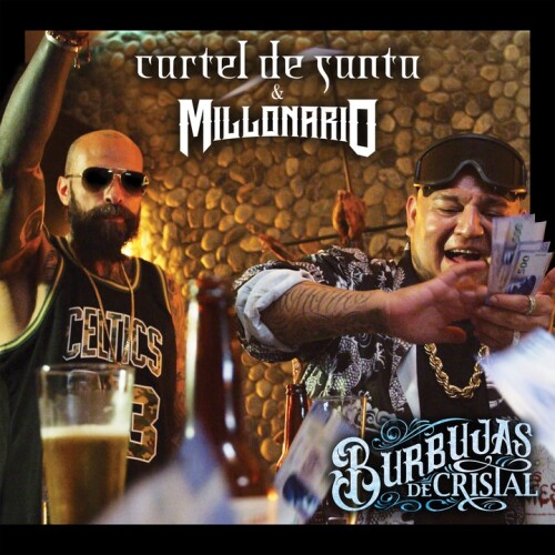 Cartel de Santa & Millonario - Burbujas de Cristal